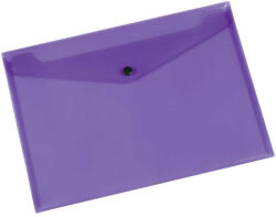 Q-CONNECT Iratgyűjtő tasak patentzáras A/4 PP Q-CONNECT lila