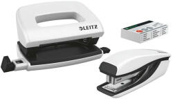 Leitz Tűzőgép és lyukasztó szett Leizt WOW Mini 10lap 55612. . fehér