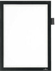DURABLE Infokeret A/4 DURAFRAME® NOTE öntapadós hátlap, mágneses előlap fekete (499301)