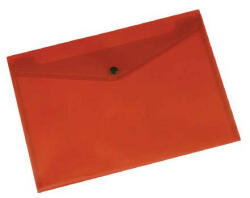 Q-CONNECT Iratgyűjtő tasak patentzáras A/5 PP Q-CONNECT áttetsző piros