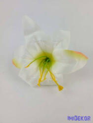  Liliom selyemvirág fej 11 cm - Törtfehér
