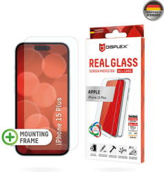 Displex Folie pentru iPhone 15 Plus - Displex Real Glass + Case - Clear (KF2324202)