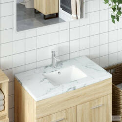 vidaXL Fehér négyszögű kerámia fürdőszobai mosdókagyló 30, 5x27x14 cm (153722) - aktuell