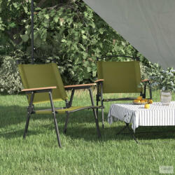 vidaXL 2 db zöld oxford szövet camping szék 54x55x78 cm (319486) - aktuell