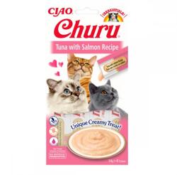 Inaba Churu Recompensa Cremoasa cu Ton si Somon, 4 x 14 g