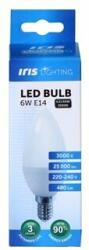 Iris Lighting E14 C37 6W/3000K/540lm gyertya LED fényforrás (ILE146W3000K) (ILE146W3000K)