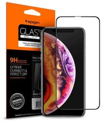 Spigen FC Apple iPhone XS Max 6.5 képernyővédő üveg (2.5D, ujjlenyomatmentes, extra karcálló, 9H, ultravékony, 0.3mm, sz (065GL25232)