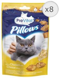 Partner in Pet Food Jutalomfalat macskáknak csirkében gazdag, sajttal töltött pillow, 8x60g