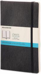 Moleskine Тефтер с меки корици Moleskine Classic Dotted - Черен, страници на точки (QP619)