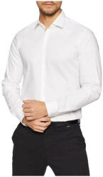 Calvin Klein Cămăsi mânecă lungă Bărbați K10K108229 - POPLIN STRETCH SLIM Calvin Klein Jeans Alb EU L