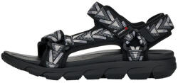 Rieker Sandale barbati, Rieker, 20802-00-Gri, sport, textil, cu talpa joasa, gri (Marime: 44)