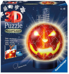Ravensburger Puzzle 3D luminos Halloween 72 piese (RVS3D11253) - ejuniorul