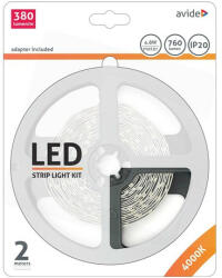 Avide ABLSBL12V2835-60NW led szalag bliszter 12v 4.8w smd2835 60led/m 4000k ip20 2m (ABLSBL12V2835-60NW)
