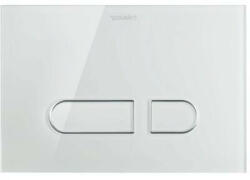 Duravit DuraSystem A1 nyomólap Dual Flush, fehér üveg WD5002012000 (WD5002012000)