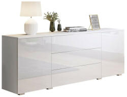  Komód Sarasota 129 (Fehér + Fényes fehér)