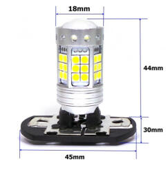 DT-Xenon PH19W 42x3030SMD LED CanBus 12V 6500K fehér