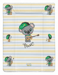  Babastar puha pelenkázó lap 50*70 cm - Szürke koala gitárral