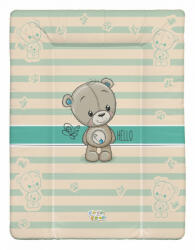 Babastar puha pelenkázó lap 50*70 cm - Türkiz maci + pillangó - babastar