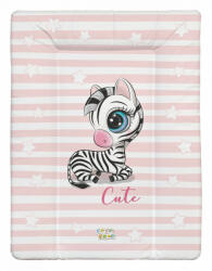 Babastar puha pelenkázó lap 50*70 cm - Rózsaszín zebra - babastar