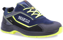 Sparco INDY Baltimora S3S ESD SR LG munkavédelmi cipő, kék-fluozöld (7537BMGF45)