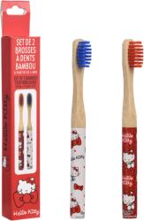 Take Care Set 2 periute de dinti din bambus pentru copii Hello Kitty, Take Care (42148)