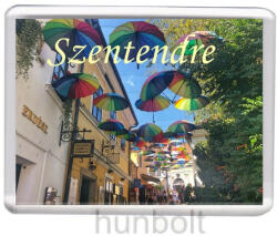  Szentendre- Színes esernyők hűtőmágnes (műanyag keretes)