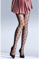 Knittex NAVIA 20 DEN mintás fekete lurex harisnyanadrág