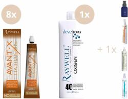 Raywell AvantX Ammóniamentes Hajfestékcsomag 8+1+1 BIO CACTUS Gyors Hajregenerálóval
