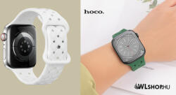 hoco Apple Watch-hoz 42/44/45/49mm, óraszíj, Hoco Flexible szilikon szíj WA16 - Fehér (WA1642-02)