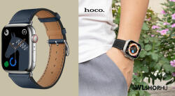 hoco Apple Watch-hoz 38/40/41mm, Hoco, Original bőrszíj, WA17 - Sötét tengerészkék (WA1738-203)