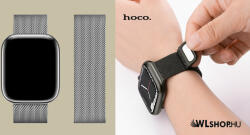 hoco Apple Watch-hoz 38/40/41mm, Hoco, Milanese, mágneses fém szíj, WA03 - Ezüst (WA0338-0S)
