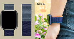 hoco Apple Watch-hoz 38/40/41mm, Hoco, Original, tépőzáras szövet szíj, WA02 - Jégkék (WA0238-603)