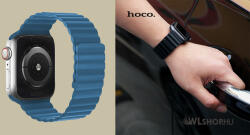 hoco Apple Watch-hoz 42/44/45/49mm, Hoco, Flexible mágneses szilikon szíj WA07 - Kék (WA0742-03)