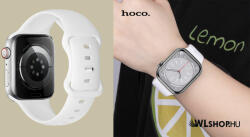 hoco Apple Watch-hoz 38/40/41mm, óraszíj, Hoco, Flexible szilikon szíj WA15 - Fehér (WA1538-02)