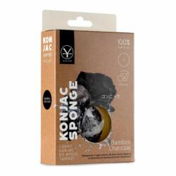 Yasumi Konjac Sponge For Face Wash Charcoal With Activated Carbon For Oily And Combination Skin Гъби за лице унисекс 20gr