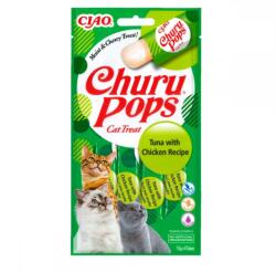 Inaba Foods Churu Pops Recompensa Suculenta cu Pui si Ton, 4 x 15 g