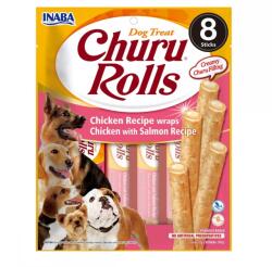Inaba Foods Churu Rolls Recompense pentru Caini cu Pui si Somon, 8 x 12 g