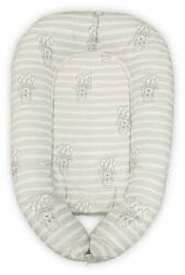 Lorelli Baby Nest 3in1, 110x70x15 cm, husa bumbac ranforce, Grey Striped (20030165401)