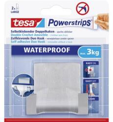 tesa Vízálló vízlehúzó fali tartó, fém, Tesa Powerstrips 59710 1 db (59710) (59710)