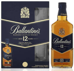 Ballantine's Ballantines 12 éves Whisky DD + 2 Pohár (40% 0, 7L)
