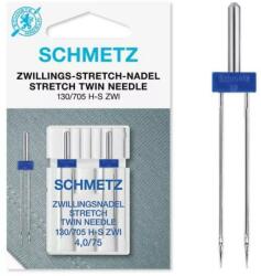 Schmetz Ac dublu, materiale elastice, finete 75/4 Schmetz 130/705 H-S ZWI