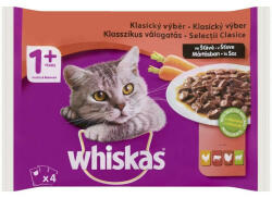 Whiskas alutasak 4-pack Marha-Csirke mártásban 4x85g - kutyazoo