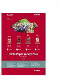 CANON Hartie foto Canon VP-101S Variety Pack, dimensiune 10x15cm, greutate 200g/m2, 20 coli, 5 High gloss, 5 semi gloss, 5 matte, 5 glossy (BS0775B079AA) - shoppix