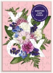 Galison Puzzle Galison din 60 de piese - Felicitare cu flori