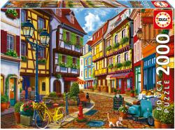 Educa Puzzle Educa din 2000 de piese - Stradă colorată (EDU19945) Puzzle