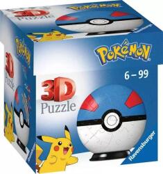 Ravensburger 3D Puzzle Ravensburger din 54 de piese - Pokemon: Great Ball (11265)