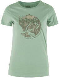Fjällräven Arctic Fox Print T-shirt W női póló L / zöld