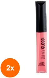 Rimmel Set 2 x Luciu de Buze Rimmel London Oh My Gloss, 150 Glossaholic, 6.5 ml (ROC-2xMAG1008801TS)