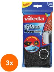 Vileda Set 3 x 2 Burete de Vase Spiralat Vileda Power Inox (ROC-3xMAG1018520TS)