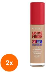 Rimmel London Set 2 x Fond de Ten Rimmel London Lasting Finish, 35H, 103 True Ivory, 30 ml (ROC-2xMAG1018778TS)